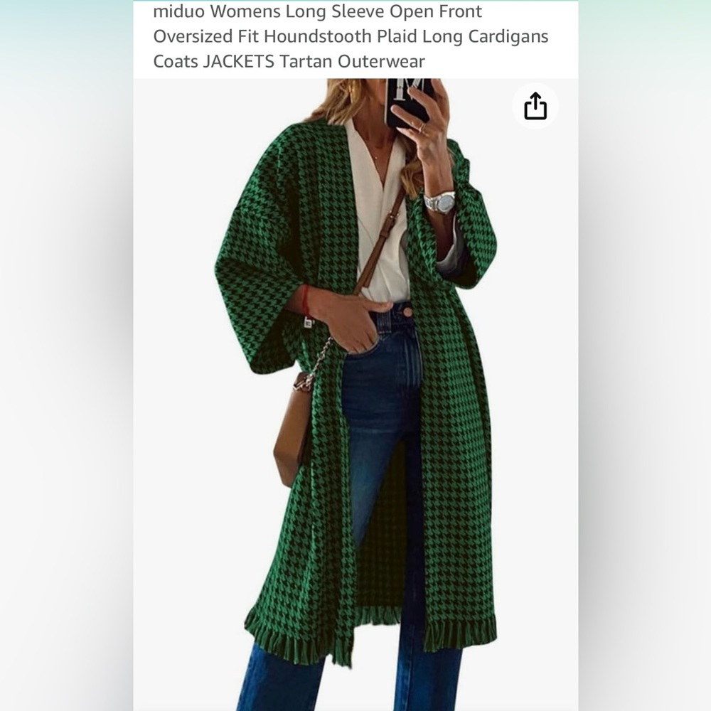 Oversized long cardigan